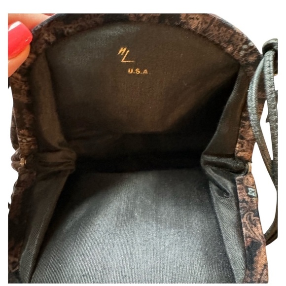 Vintage Harry Levine Velvet Paisley Kisslock Shoulder Bag Gothic Victorian Boho - Picture 7 of 8